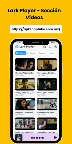 Lark Player - Sección Vídeos