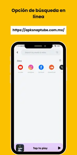 Opción de búsqueda en línea