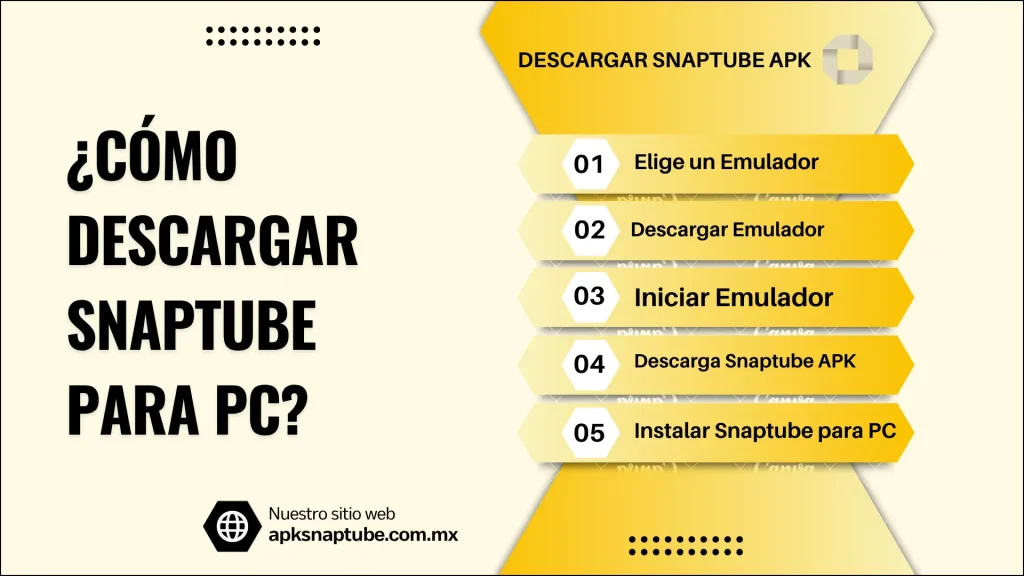 Descargar Snaptube APK gratis 2025 - Última versión 5 ¿Cómo descargar Snaptube para PC